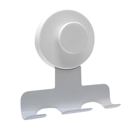 Stainless Steel Suction Cup Razor Holder Wall Mounted Bathroom Shaver Hook-White