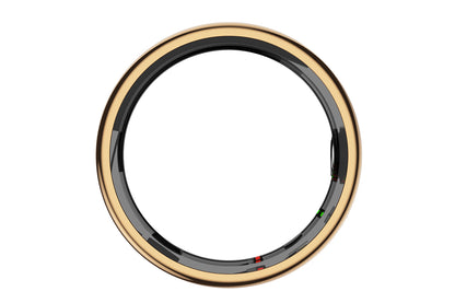 Smart Health Ring for Women Men Fitness Tracker with Heart Rate Sleep Monitoring -Gold