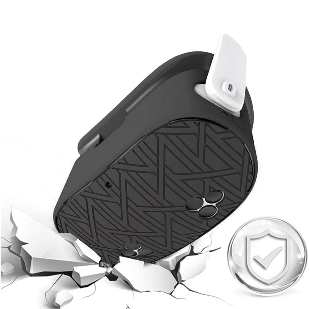 7-Piece Silicone Protective Case Set for Meta Quest 3S VR Headset Accessories Black