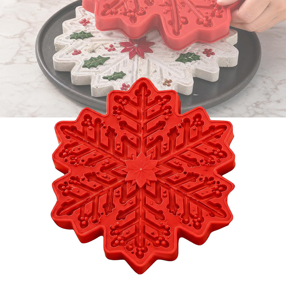 Concrete Molds Stepping Stone Mold for Garden Path - Snowflake