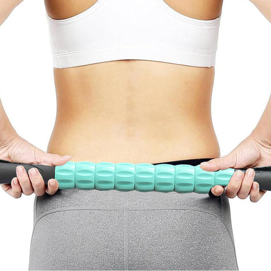 Portable Massage Roller Stick Exercise Gym Equipment Green