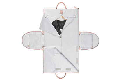 Water-Resistant Garment Duffle Bag Duffle Bag PU Leather Travel Bag -Pink