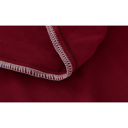 Elastic Stretch Sofa Cover Soft Four-Seater Sofa Cover Non-Slip Sofa Protective Cover -Wine Red