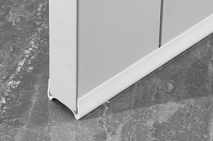 2Pcs 96CM PVC Door Weather Stripping Door Seal Strip For Door Frame-White