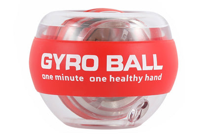 6 Color LED Gyroscope Wrist Exercise Ball Strength Trainer Muscle Training-Red