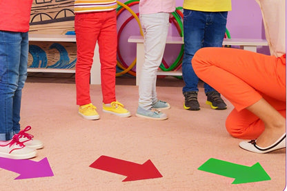 48PCS Arrow Carpet Spot Markers Classroom Teaching Game Tool