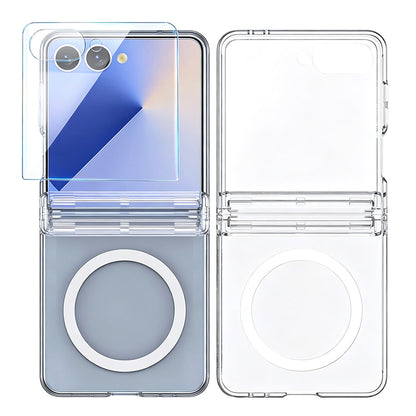 Case and Screen Protector for Samsung Galaxy Z Flip 8- Clear