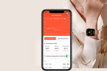 Smart Watch 1.96-Inch ECG Fitness Tracker with Heart Rate Blood Oxygen Blood Glucose Uric Acid and Blood Lipid 100 Sports Modes Activity Tracker-Pink