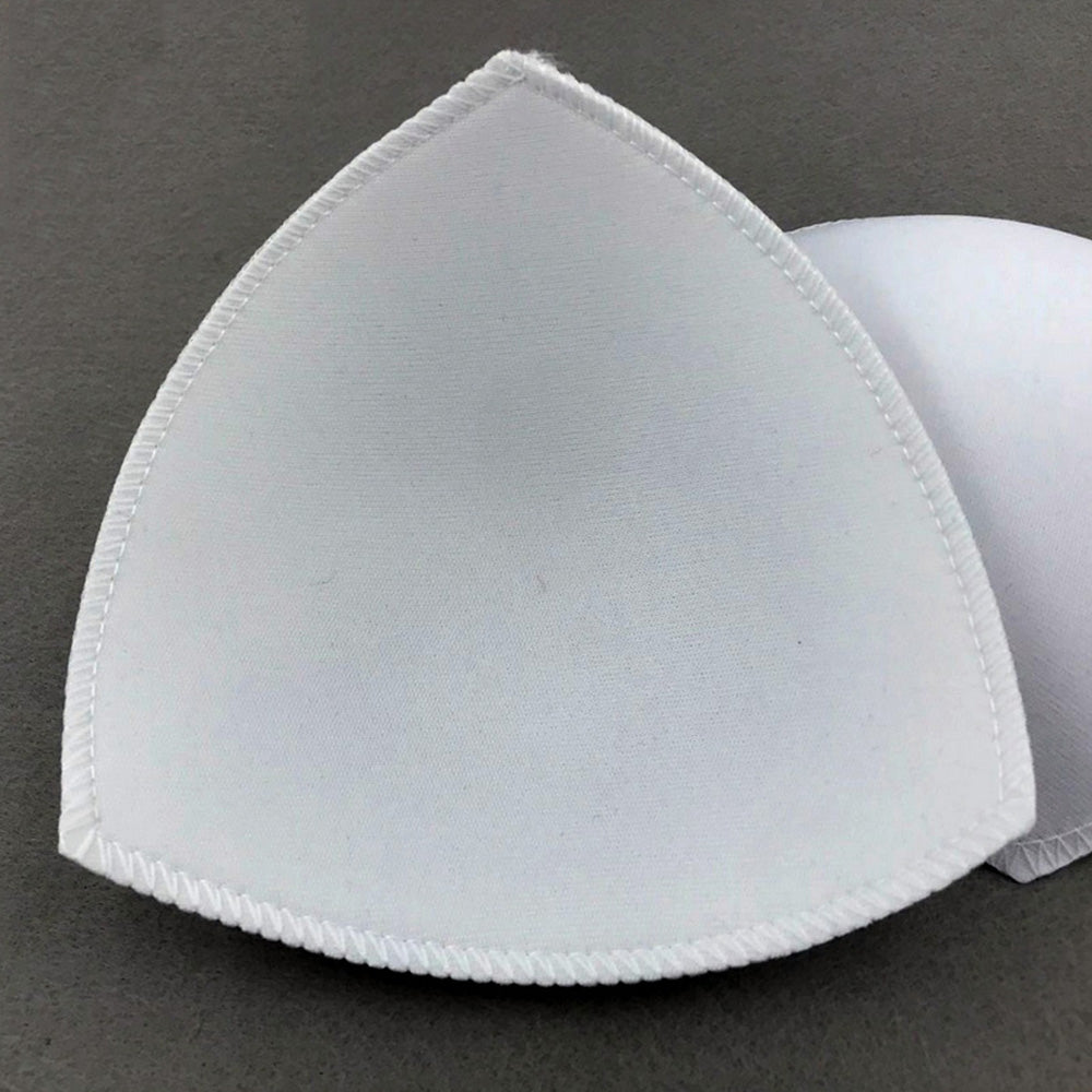 4 Pairs Triangle Replacement Foam Bra Pad Inserts - White
