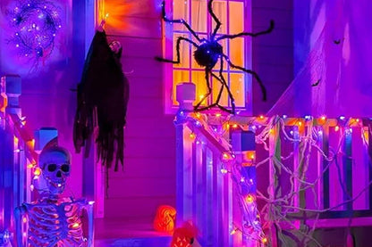 7M Solar Strawberry String Lights Waterproof Christmas Decor-Purple and Orange