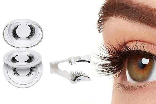 2 Pairs Of Reusable Eyelashes With Eyelash Tweezers Eyelashes Kit-Style 2