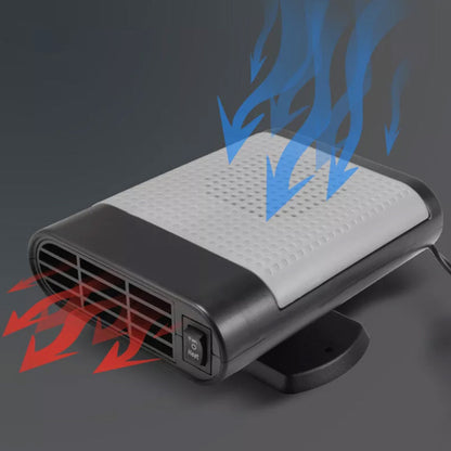 12V Car Electric Heater Cigarette Lighter Powered Heating Fan Defogger Defroster Demister Grey