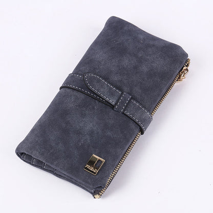 Women Wallet Multi Card Position Clutch Female Multi-Function Coin Purse-Dark Grey