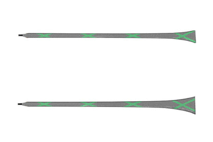 2Pcs Fishing Rod Sock with Strap Fishing Rod Sleeve for Baitcasting-Green