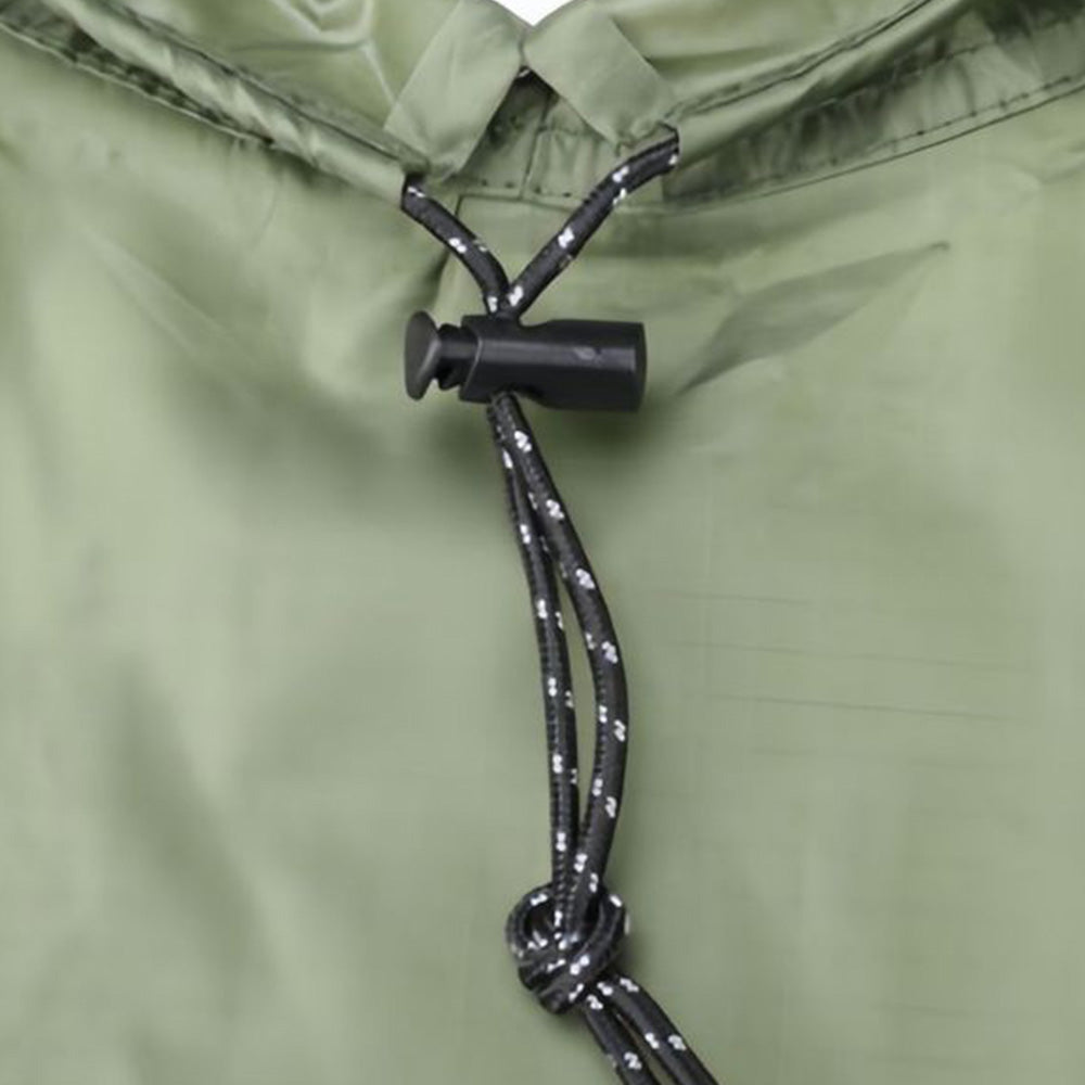 3 in 1 Portable Rain Poncho Waterproof Lightweight Emergency Raincoat with Pocket-Green