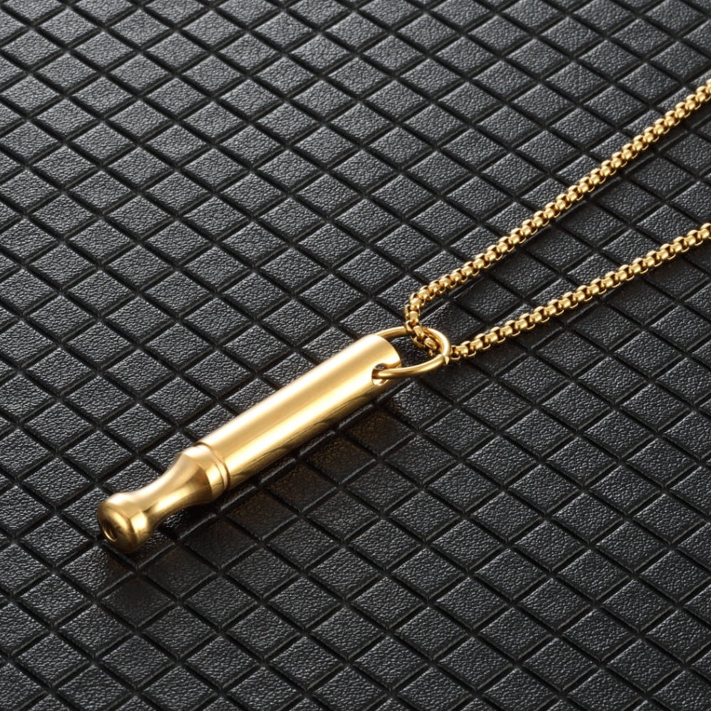 Mint Breathing Necklace with Fidget Ring for Stress Anxiety and Mindful Breathing-Gold