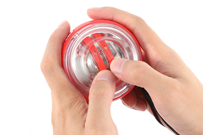 6 Color LED Gyroscope Wrist Exercise Ball Strength Trainer Muscle Training-Red