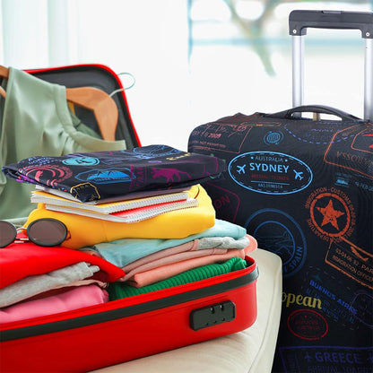 Elastic Protective Luggage Cover Stretchable Travel Suitcase Protector Black