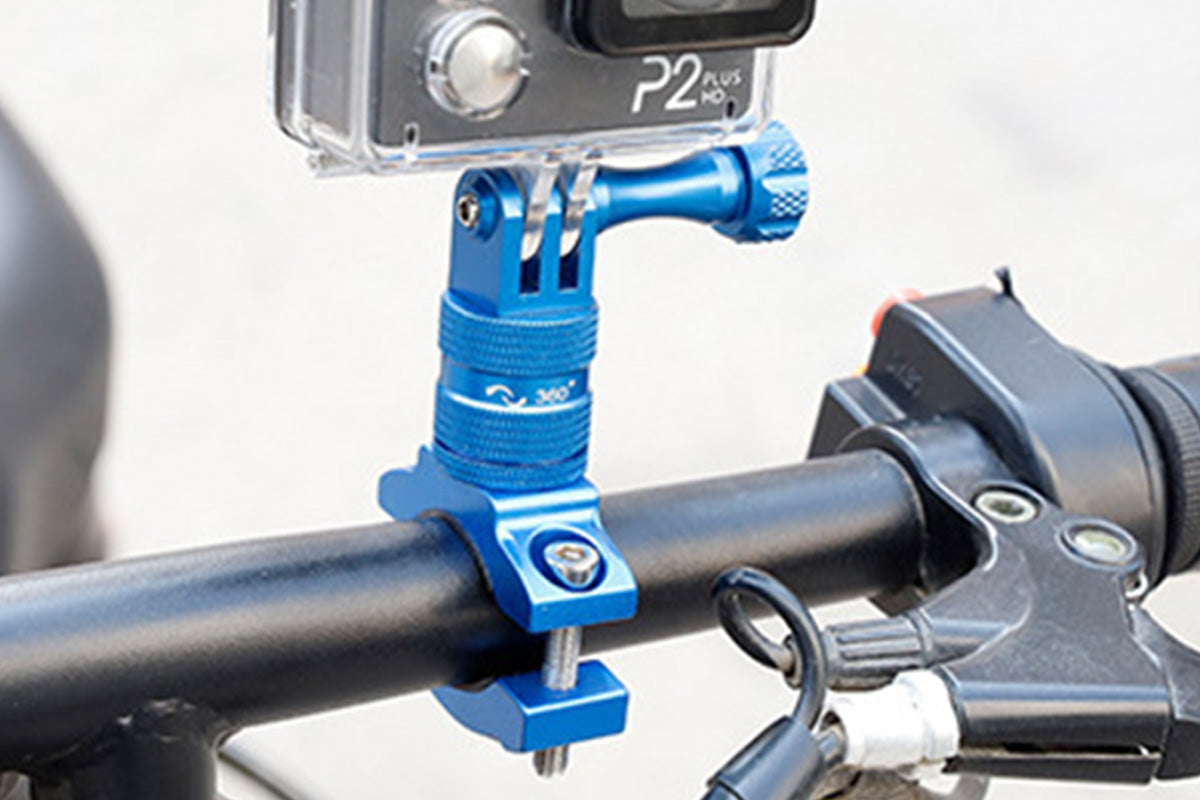 2Pcs Aluminum Bike Handlebar Mount Bicycle Mount for GoPro Hero 13 12 11-Blue