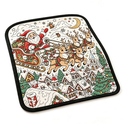 DIY Coloring Graffiti Christmas Blanket Drawing Blanket for Adults - Style5
