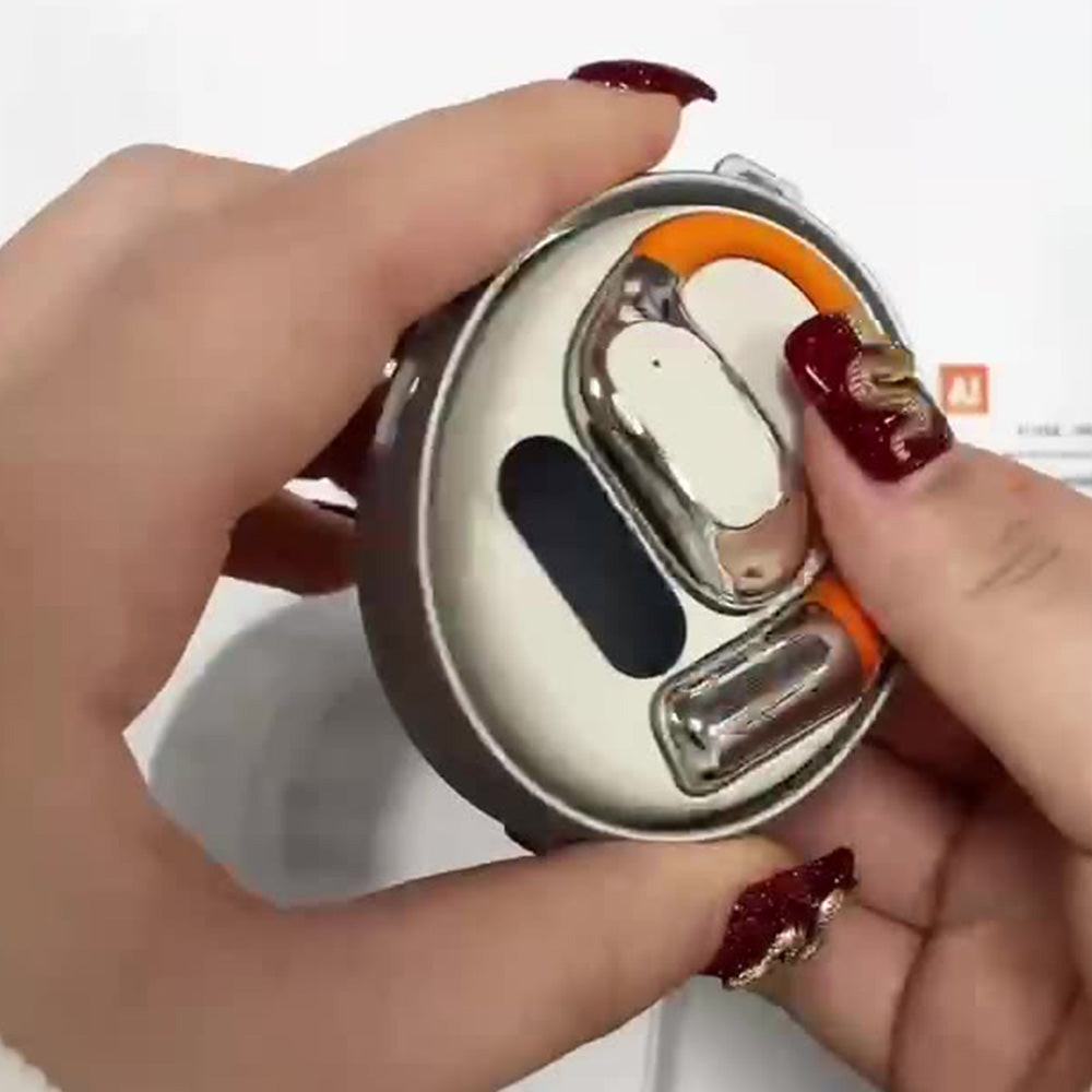 Bluetooth 5.4 Language Translator Earbuds Wireless 144-Language Translation Music Earphones with Charging Case Silver