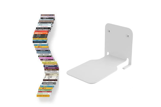 Wall Mounted Invisible Floating Bookshelf Book Display White