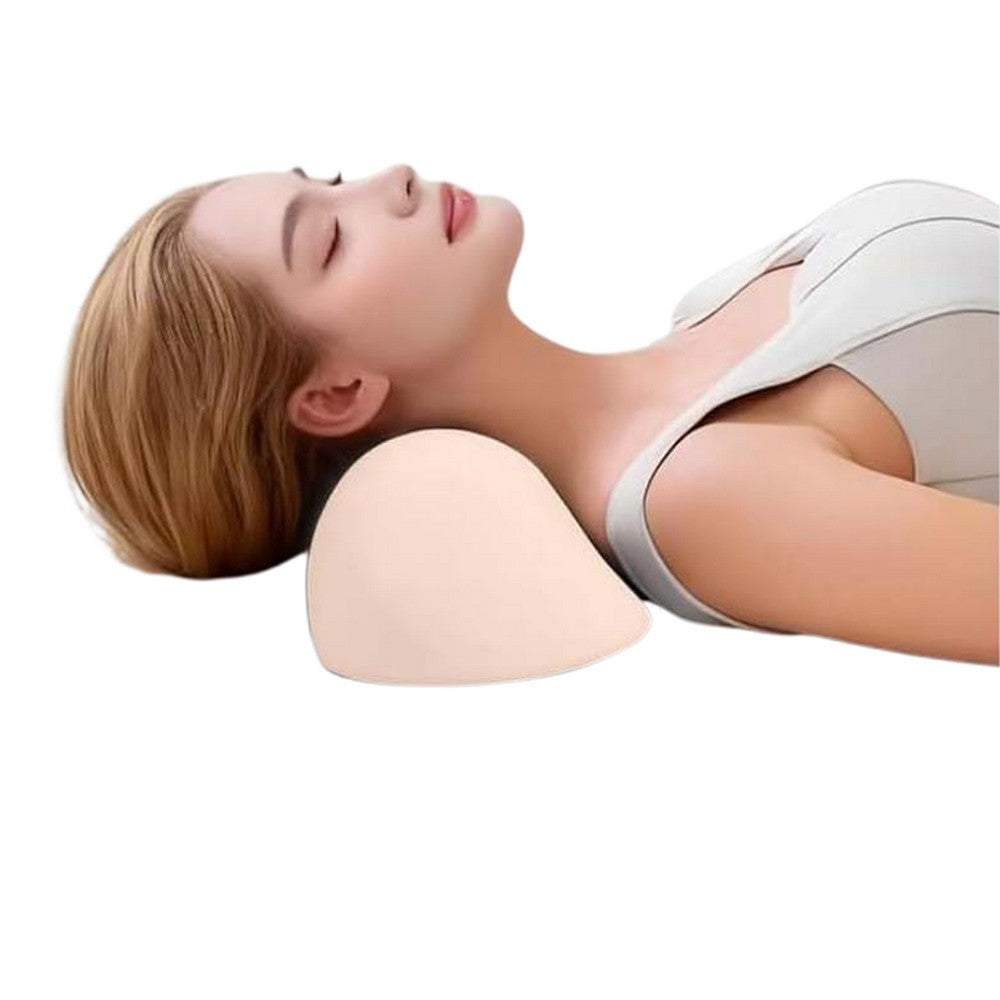 Small Neck Stretcher Pillow Soft Cervical Traction Neck Pillow for Tension Muscle-Pink