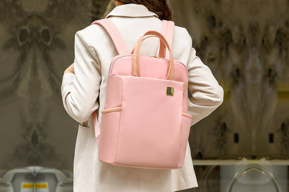 Laptop Backpack for 13.3-inch Laptops Water-resistant Multiple Compartments Laptop Bag -Pink