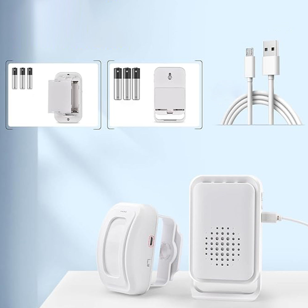Motion Sensor Welcome Doorbell Wireless Motion Detector Alarm for Home Store Business Caregiver Reminder Style 2