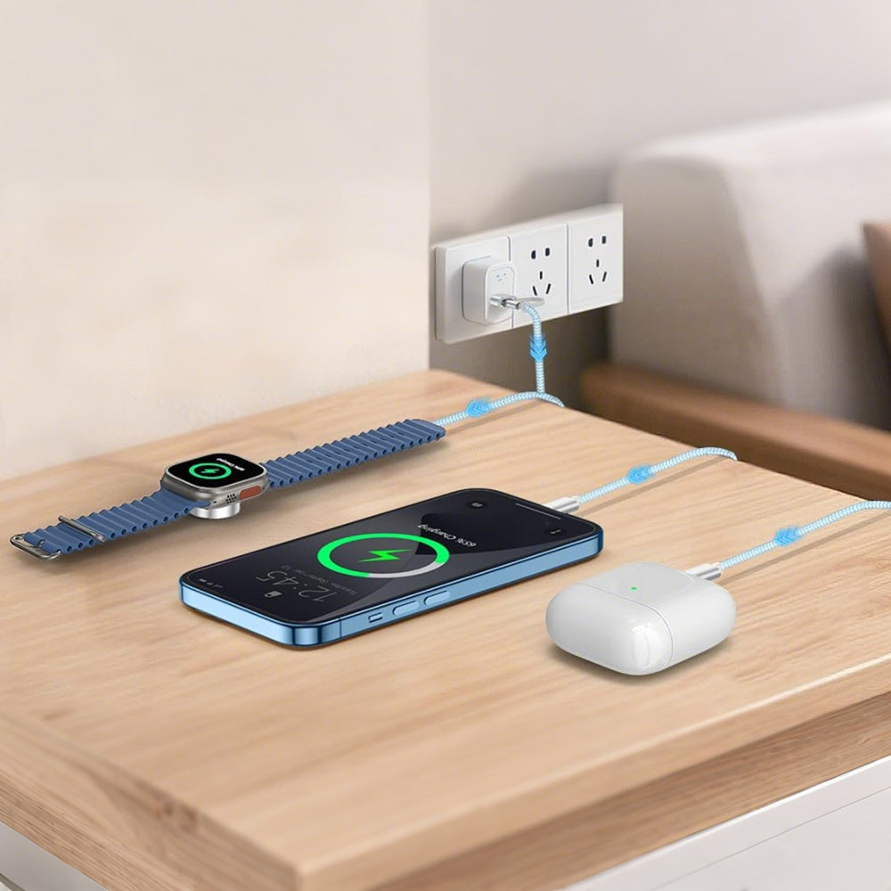 3 in 2 Watch Wireless Charger-Blue