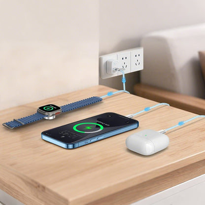 3 in 2 Watch Wireless Charger-Blue