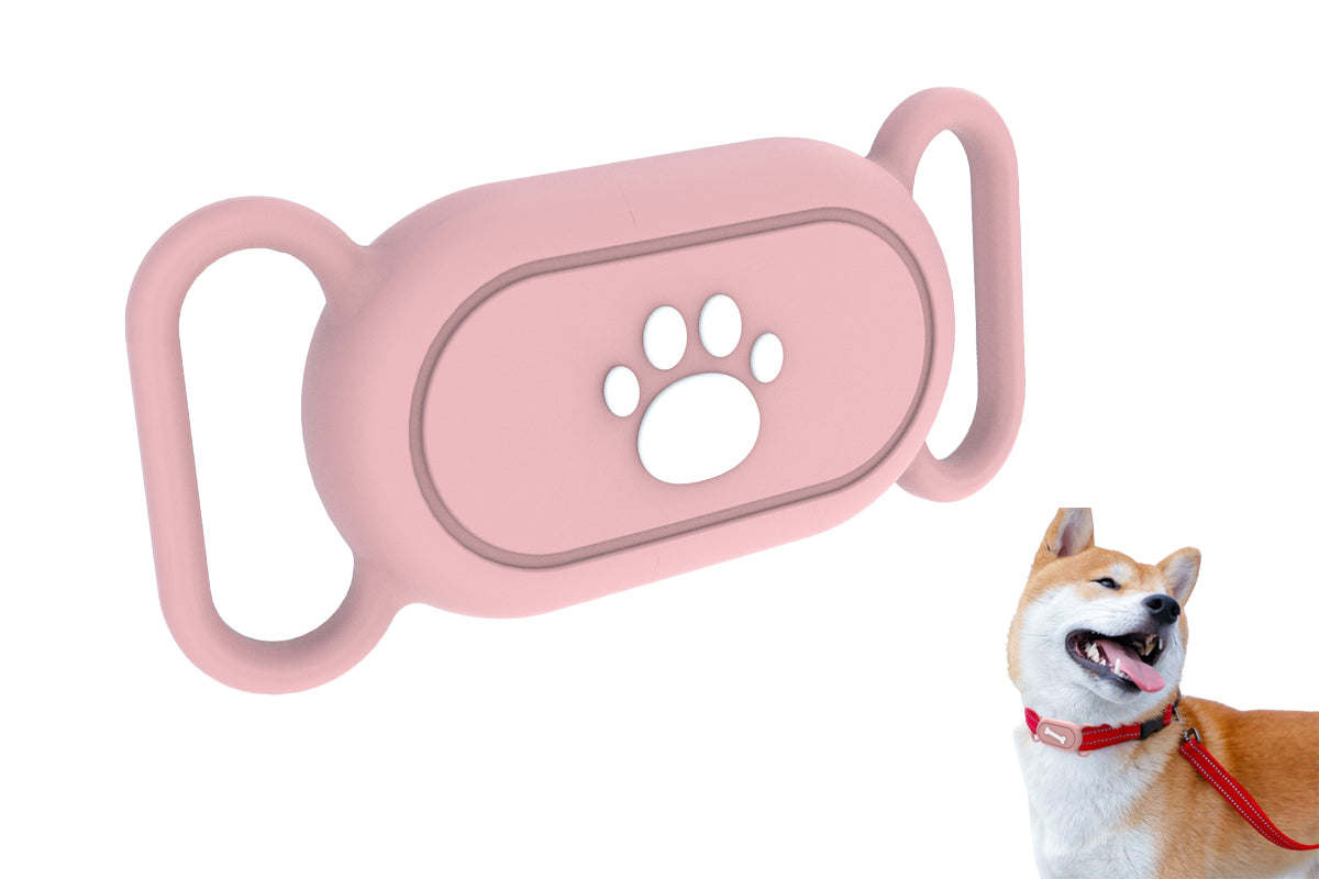 Silicone Pet Collar Holder for Samsung Galaxy SmartTag 2 - Cat paw