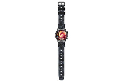 Smart Watch 1.43-Inch Fitness Watch with All Day Heart Rate Sleep Monitor Blood Oxygen Flashlight AI Voice Activity Tracker-Orange camouflage