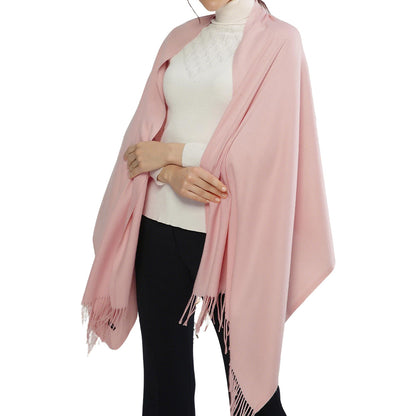 Winter Scarf for Women Shawls Wraps for Evening Dresses Large Warm Soft Scarves-Pink