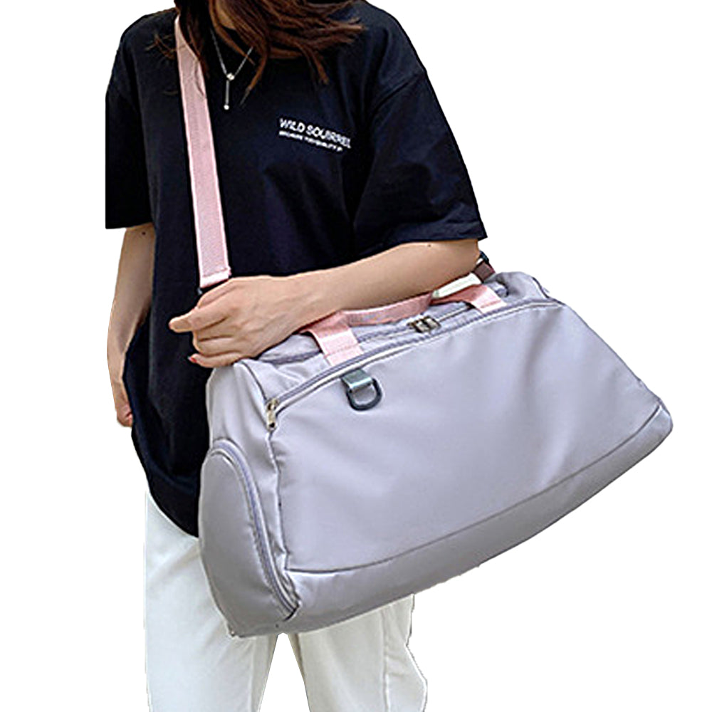 Travel Duffle Bag Weekend Bag Carry On Cabin Bag Gym Sports Bag Gray