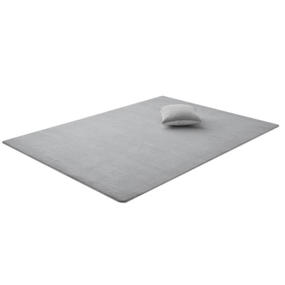 Coral Fleece Soft Carpet Fast Rebound Sponge Floor Mat-Grey