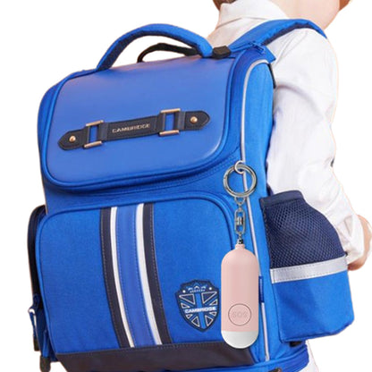 130dB Portable Personal Alarm with LED Light Safety Alarm Device for Girls Children Elderly Pink