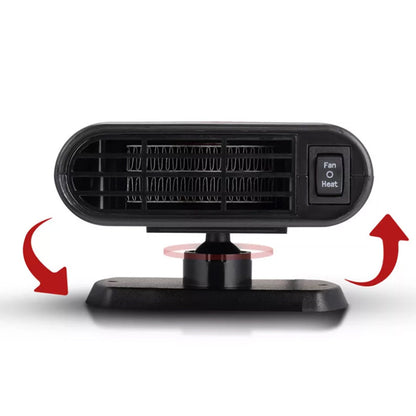 12V Car Electric Heater Cigarette Lighter Powered Heating Fan Defogger Defroster Demister Grey