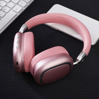 Bluetooth 5.3 Wireless Headphones Stereo Earphones Over Ear Headset Pink