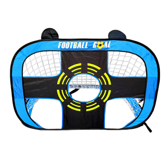 Kids Pop Up Soccer Goal Net Portable Soccer Training Net Kit for Backyard Blue