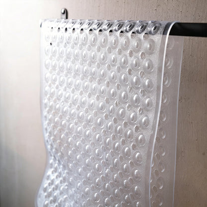 Bathtub Bubble Mat 100x40cm Non Slip Bath Mat with Drain Holes for Shower-White