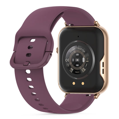 Smartwatch with Bluetooth Calling 2.1 Inch Display 104 Sports Modes Health Monitoring IP68 Waterproof-Wine Red
