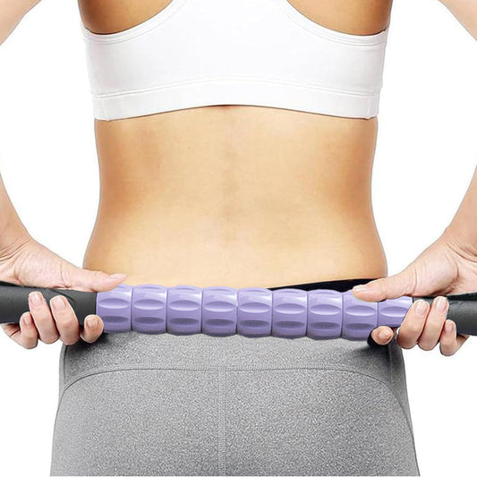 Portable Massage Roller Stick Exercise Gym Equipment Purple