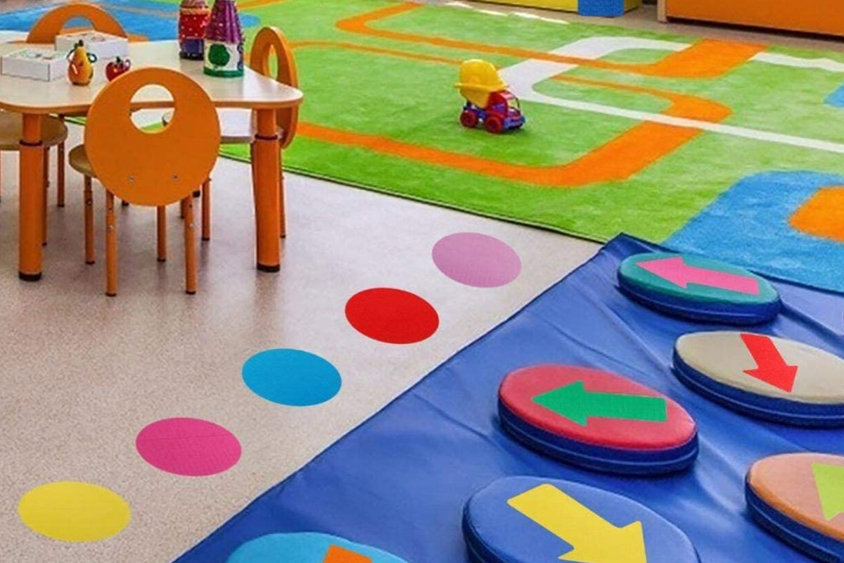 48PCS Arrow Carpet Spot Markers Classroom Teaching Game Tool