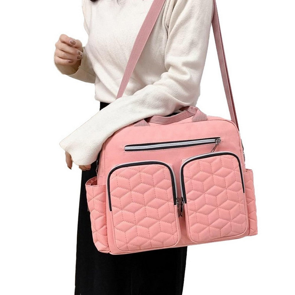 Diaper Bag Tote Baby Changing Bag Baby Bags for Mom Multifunction Travel Diaper Bag for Women Pink