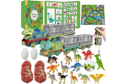 Christmas Advent Calendar Sensory Fidget Toys 24 Days Xmas Countdown Calendar Surprise Box Holiday Gift-Dinosaur Book Advent Calendar