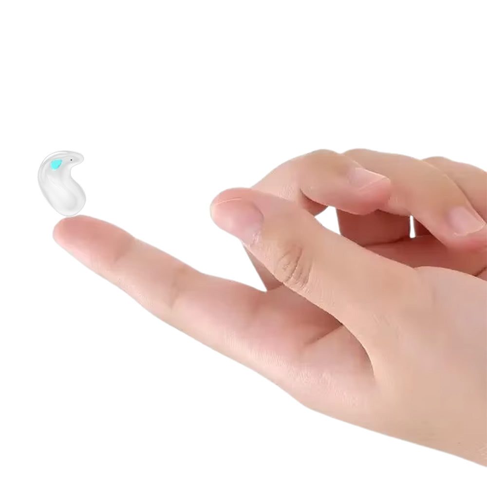Wireless Bluetooth Sleep Earbuds Invisible Earplugs with Charging Case White