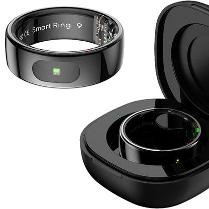 Smart Ring Health Tracker Ring with Touch Control - Black