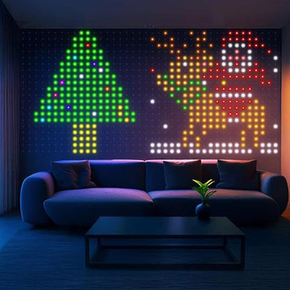 Smart Curtain Lights ¨C 400 LEDs Color-Changing Dynamic DIY Light String with Music Sync Style 3
