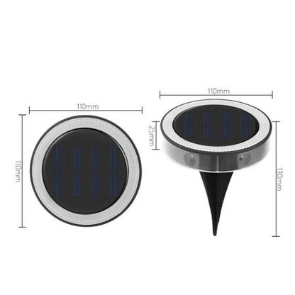 4Pcs Solar Ground Lights Outdoor Bright In-Ground Landscape Lighting Pathway Lawn Patio Yard Deck Decor Warm Light